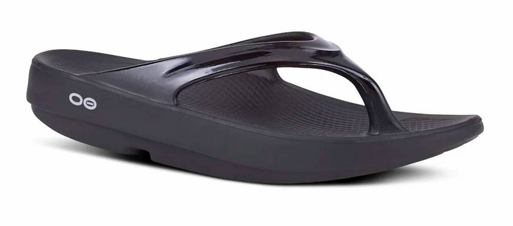 NEW OOFOS women's oolala sandal in black